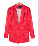 Blazer Flora Rojo Geranio