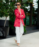 Blazer Flora Rojo Geranio