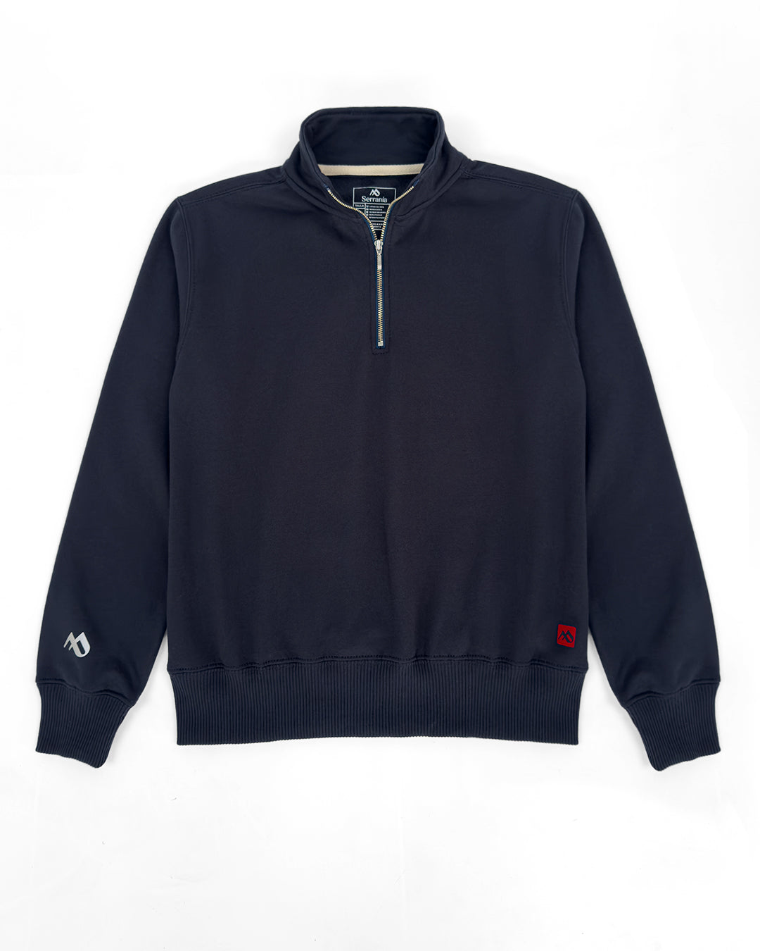 Buzo Cuello alto Mujer Azul Oxford