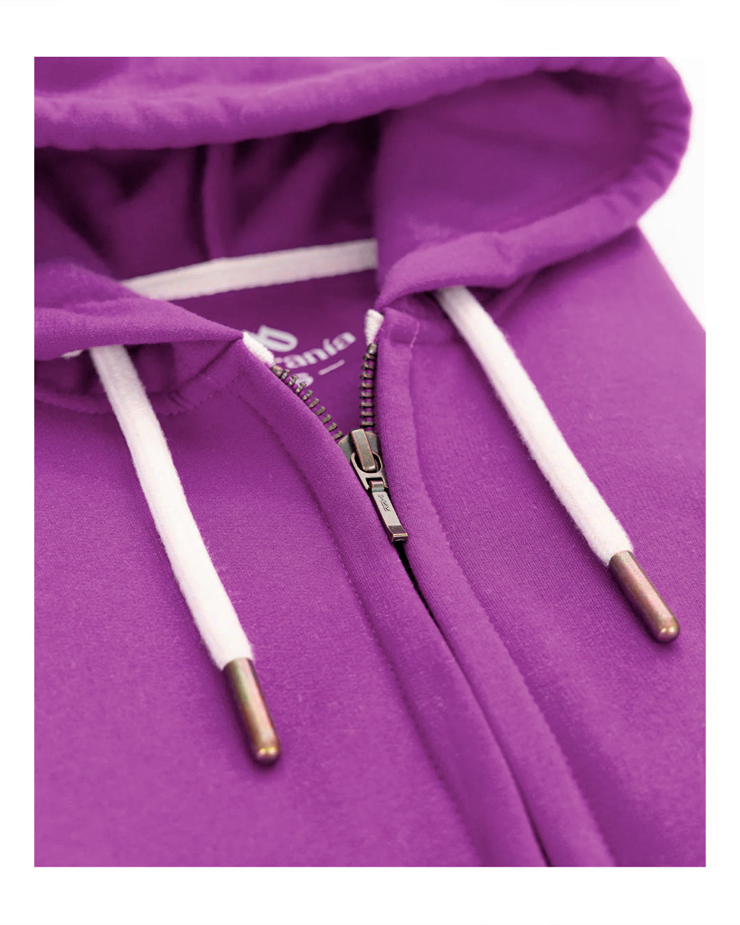 Buzo abierto con Capota Mujer Morado Berry