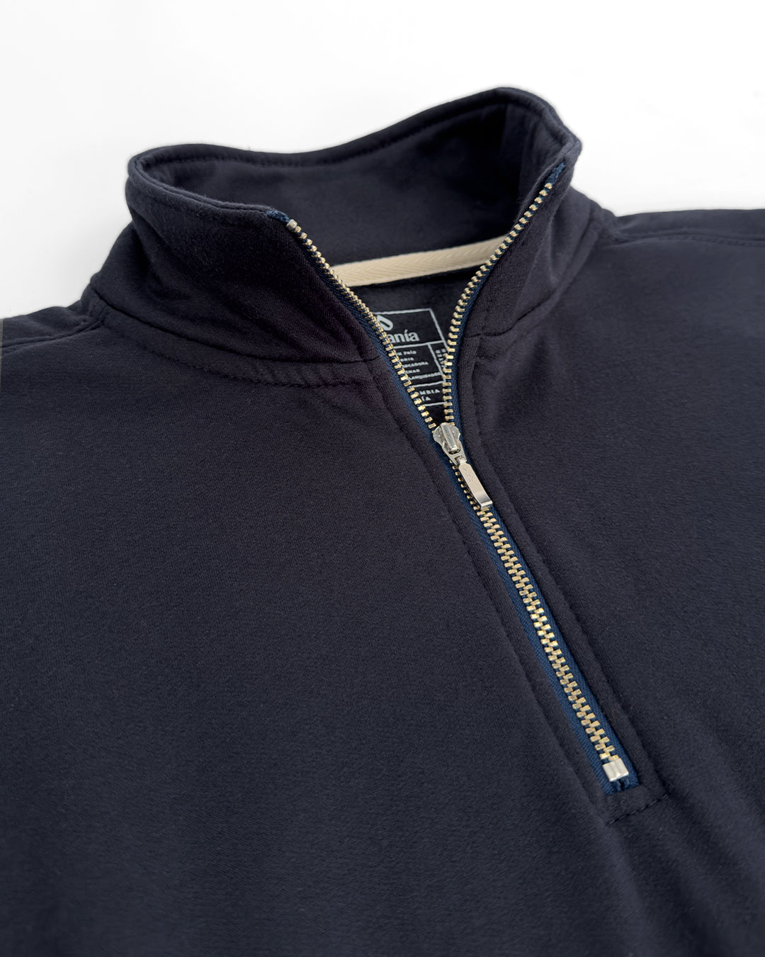 Buzo Cuello alto Mujer Azul Oxford