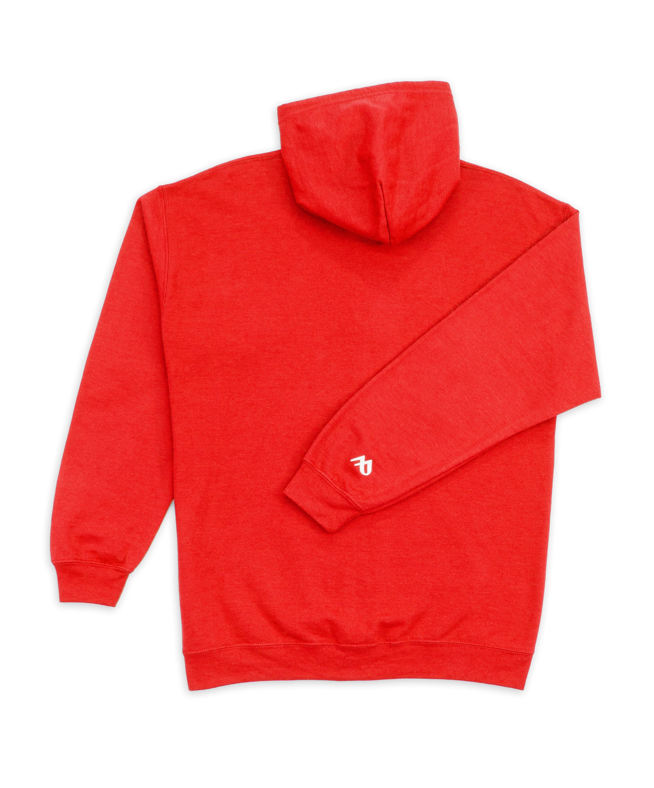 Buzo abierto con capota Hombre Rojo