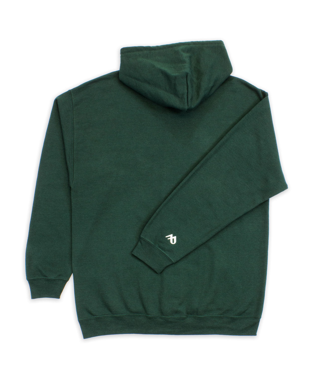 Buzo  abierto con capota Hombre Verde Pino