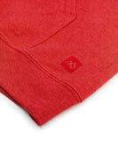Buzo abierto con capota Hombre Rojo