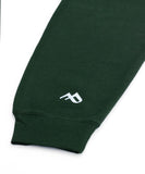 Buzo  abierto con capota Hombre Verde Pino