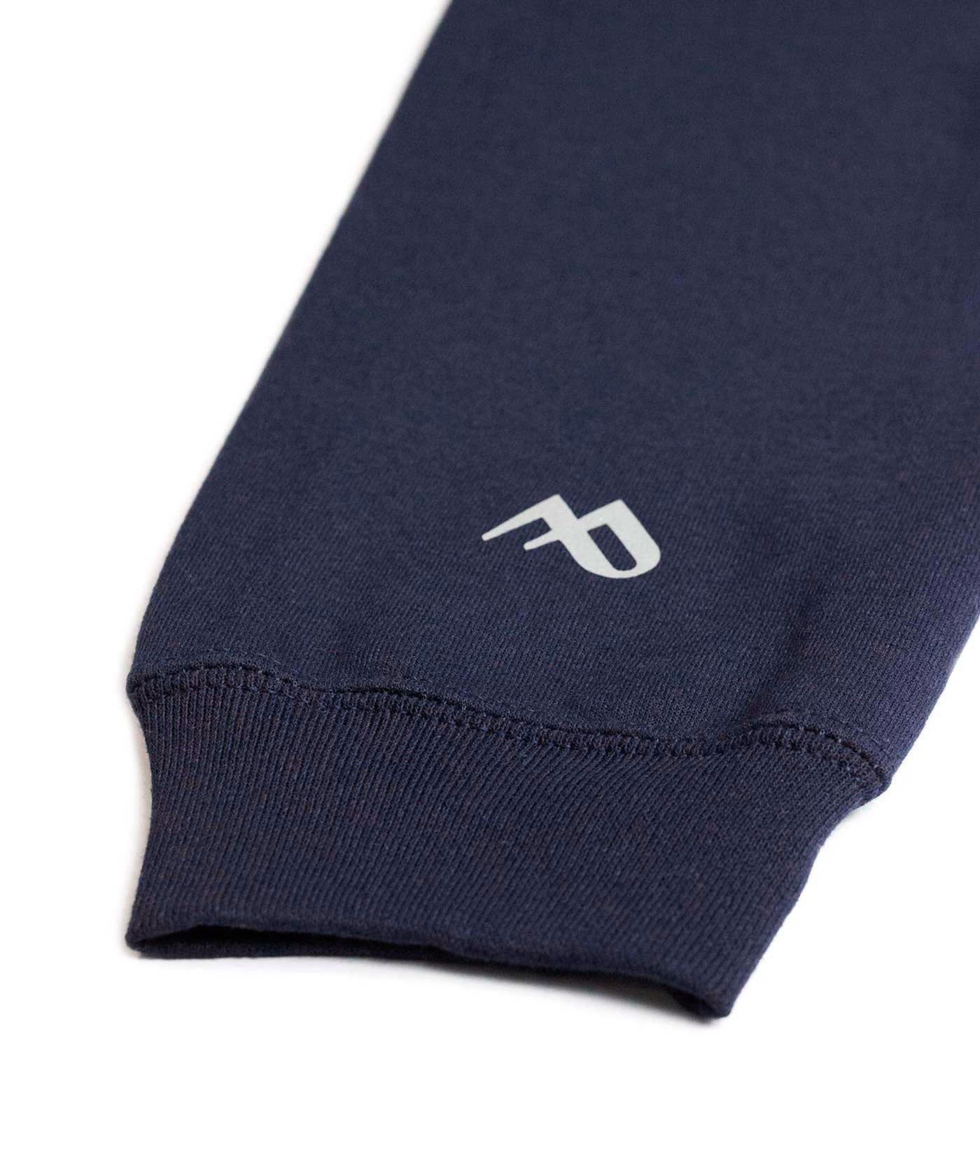 Buzo abierto con capota Hombre Azul Oxford