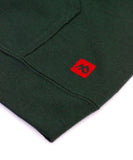 Buzo  abierto con capota Hombre Verde Pino