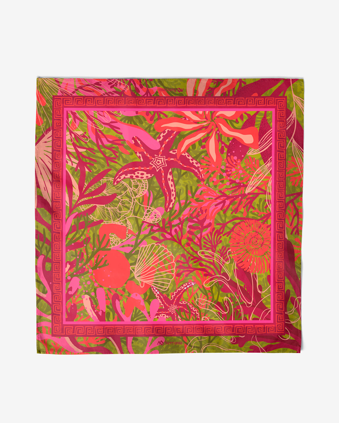 Pack de 3 pañoletas pequeñas (45x45cm) / Garza + Mariposa + Esencia oceánica