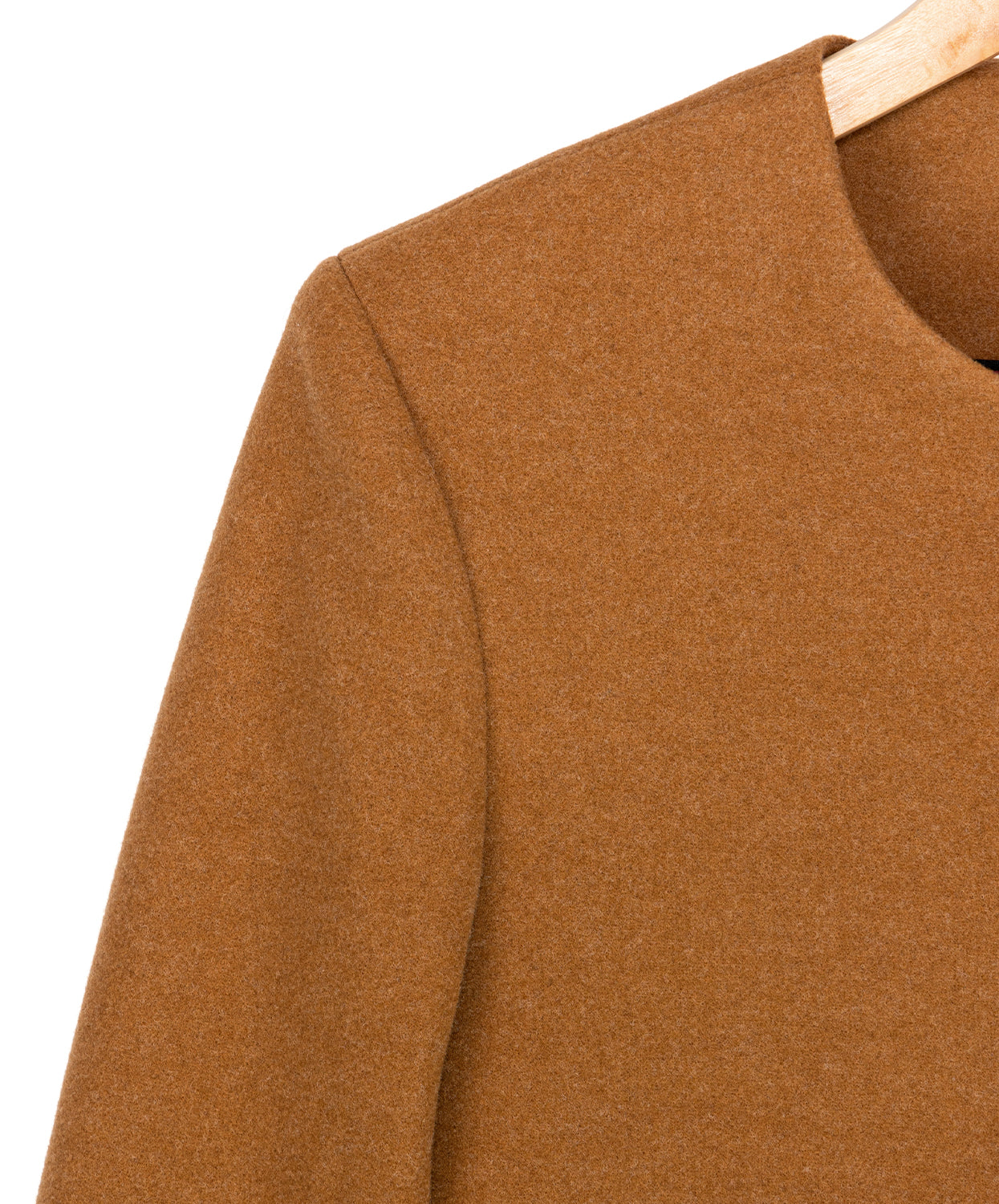 Chaqueta Cropped en Paño Camel Chicago