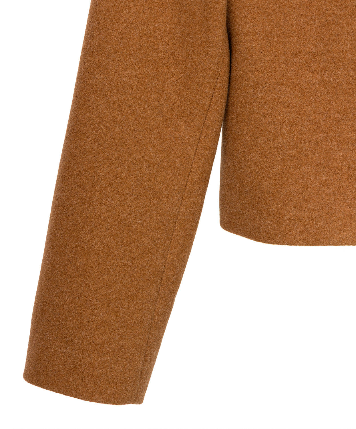 Chaqueta Cropped en Paño Camel Chicago