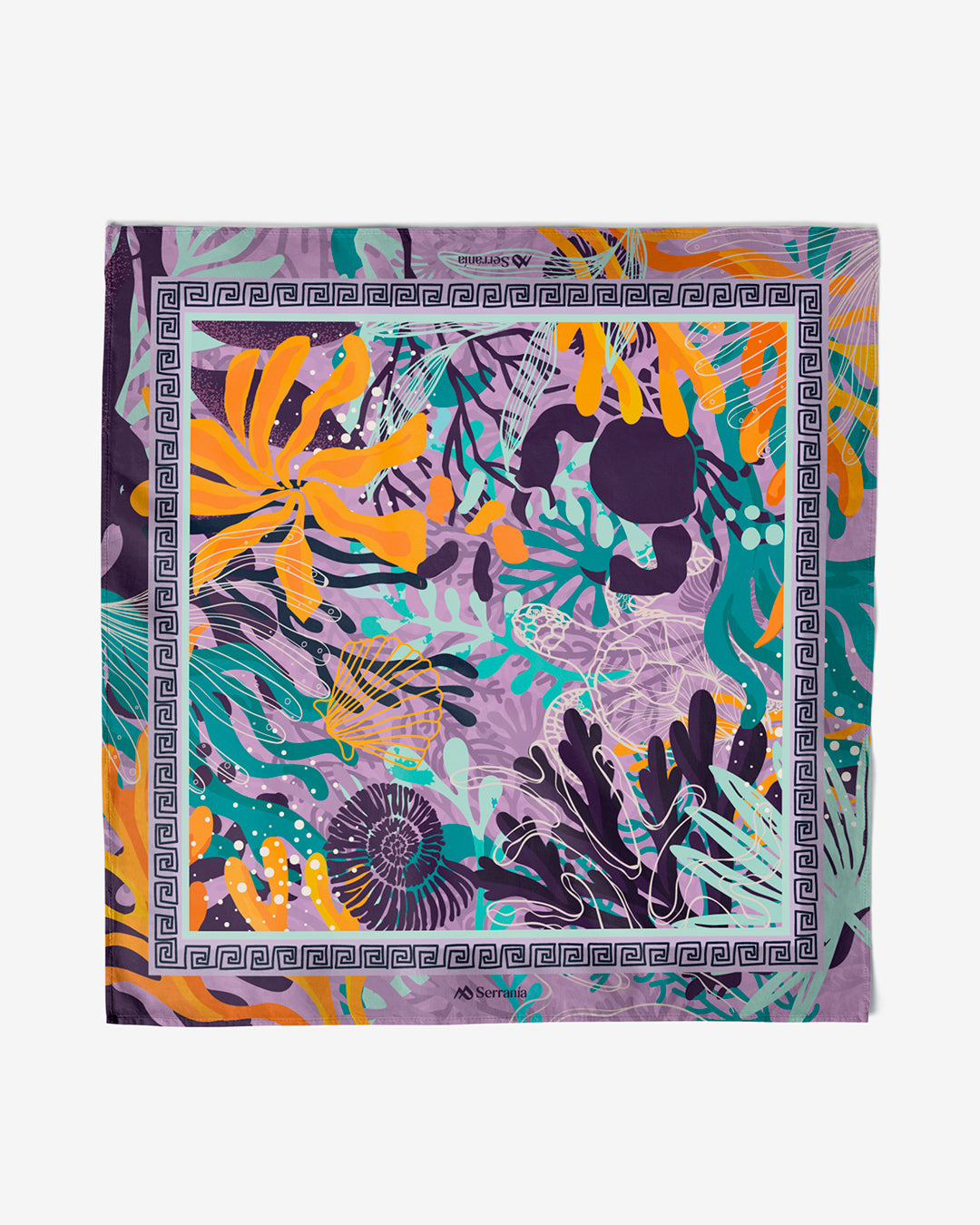 Pack de 3 pañoletas pequeñas (45x45cm) / Brisa marina + Colibrí + Origen coral