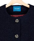 Blazer en Paño Cropped Azul Toronto