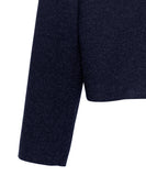 Blazer en Paño Cropped Azul Toronto