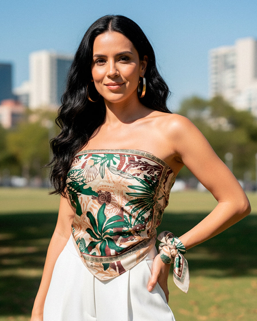 Pañoleta Reino de coral