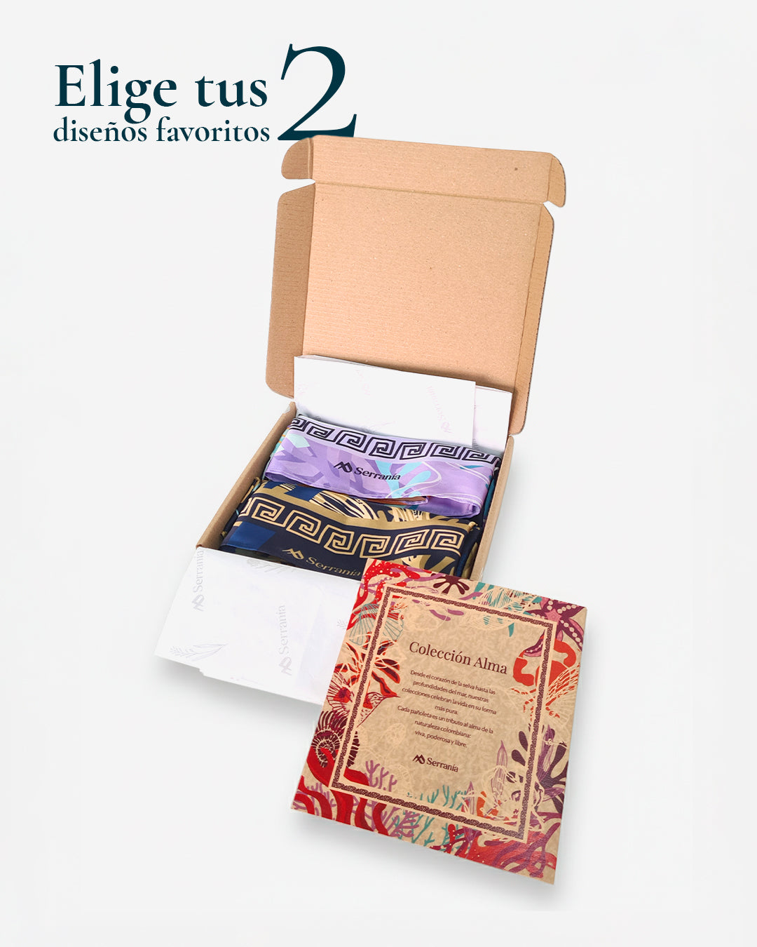 Pack de 2 - Pañoleta Pequeña (45x45cm) y Mediana (70x70cm)