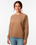 Buzo Bordado Avellana Believe estampado