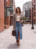 Blazer de Paño Edimburgo Café