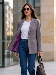 Blazer de Paño Edimburgo Gris