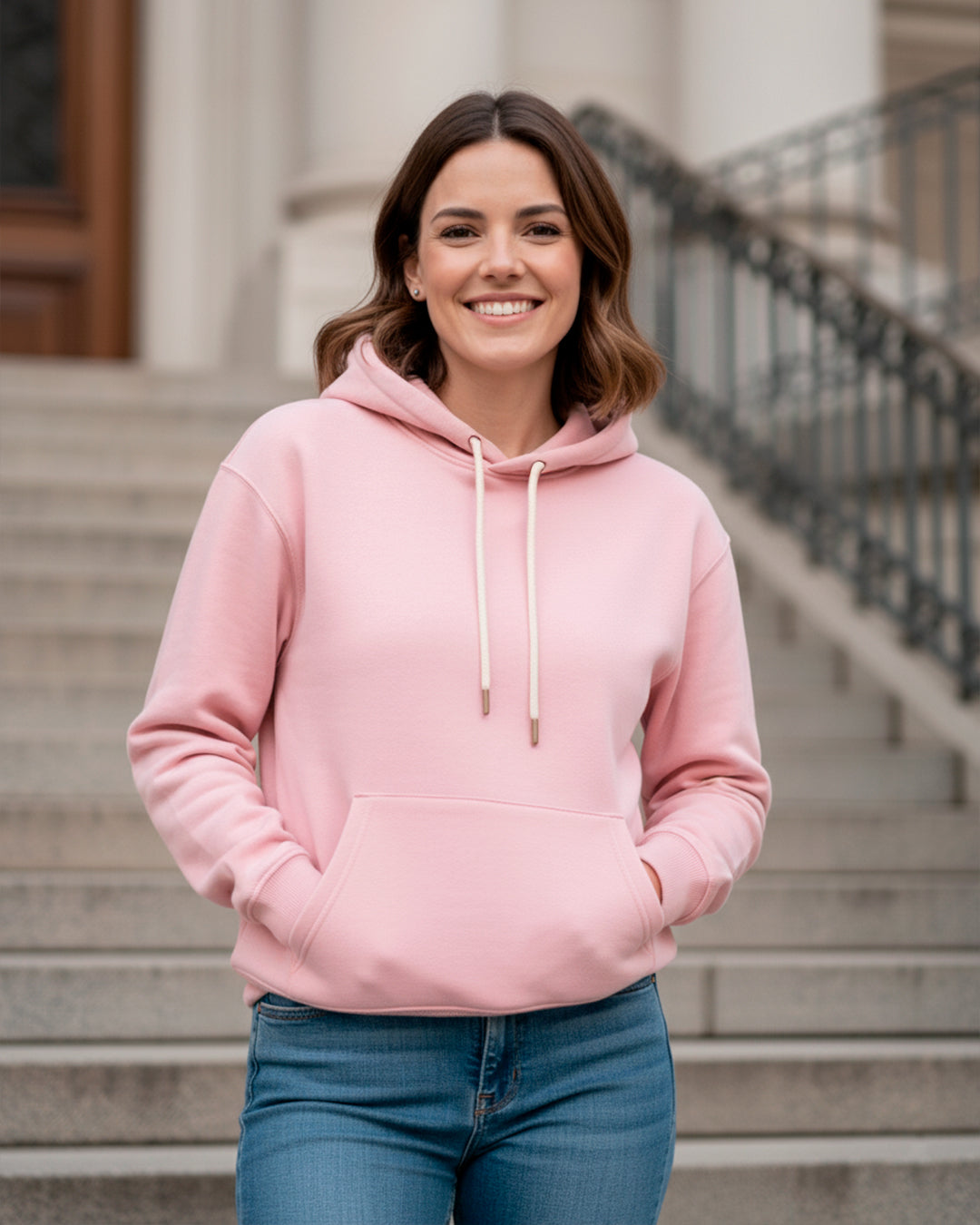 Buzo con Capota Rosa Blush