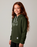 Buzo con Capota Verde Militar outlet