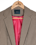 Blazer de Cuadros Café Turín