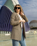 Blazer de Cuadros Café Turín