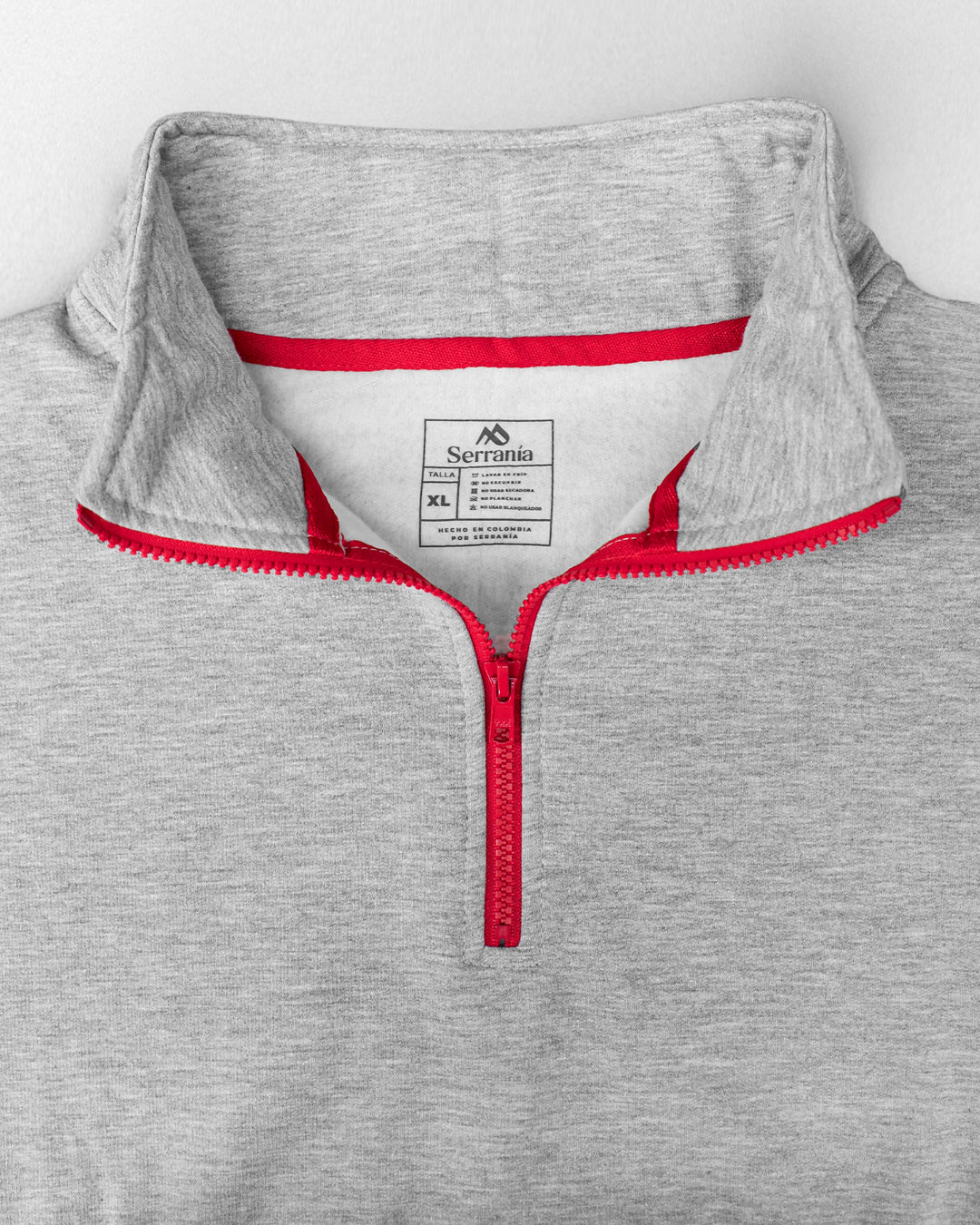 Buzo cuello alto Elite -  Gris Luna