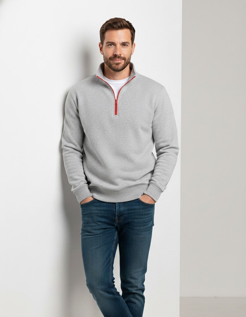 Buzo cuello alto Elite -  Gris Luna