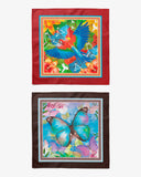 Pack de 2 Pañoletas Mediana (70x70cm) / Guacamaya + Mariposa