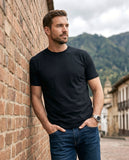 Set 3 Camisetas Elegance Classic: Marfil + Gris Oscuro + Negro