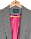 Blazer de Cuadros Negro New Napoles