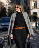 Blazer de Cuadros Negro New Napoles