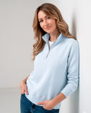 Buzo Cuello alto Mujer Azul Celeste