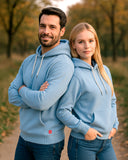 Buzo con Capota Azul Sky