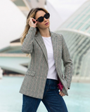 Blazer de Cuadros Verde Niza