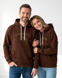 Buzo Unisex con Capota Café Palmera