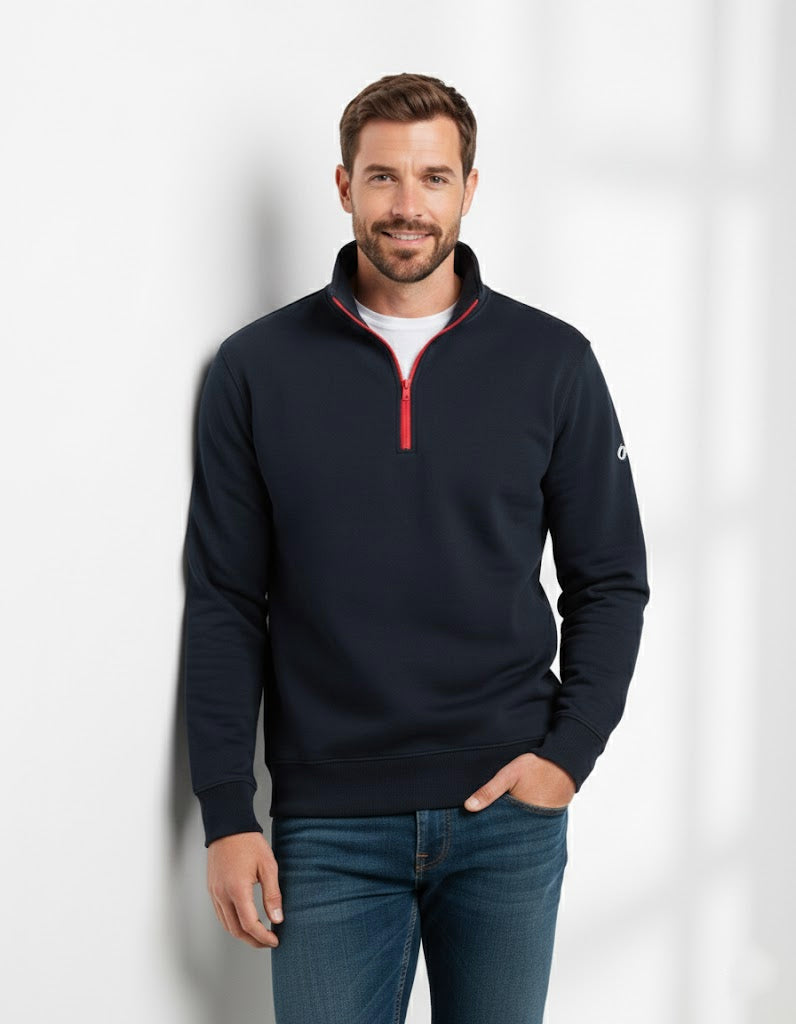 Buzo cuello alto Elite - Azul oxford