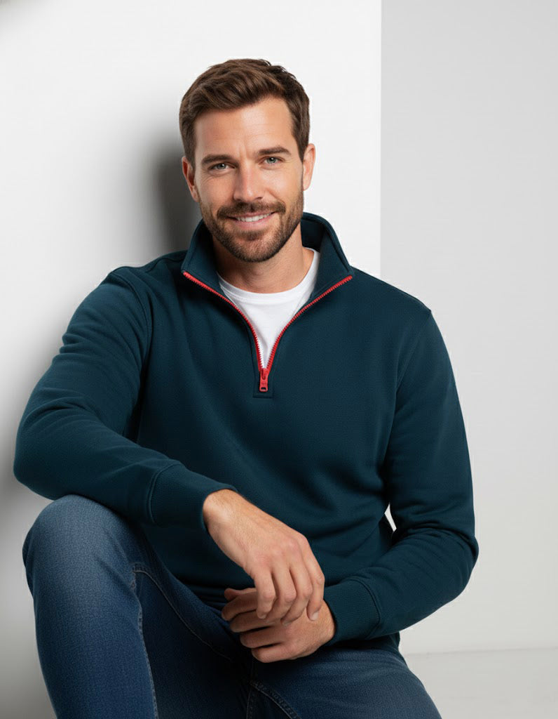 Buzo cuello alto Elite - Azul Serranía