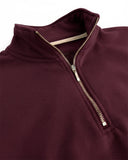 Buzo cuello alto mujer Vinotinto Burdeos