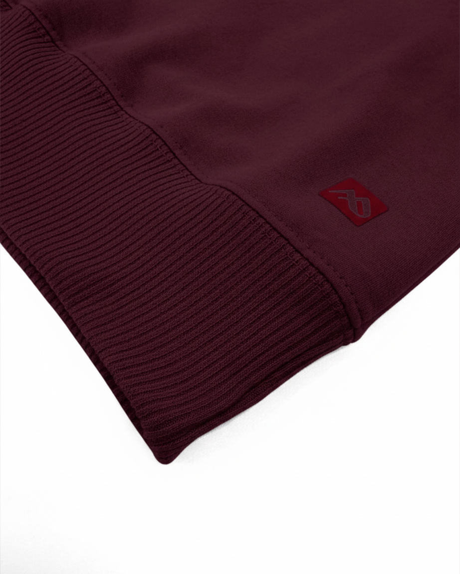 Buzo cuello alto hombre Vinotinto Burdeos
