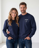 Buzo Unisex Azul Oxford  Colibrí Escudo