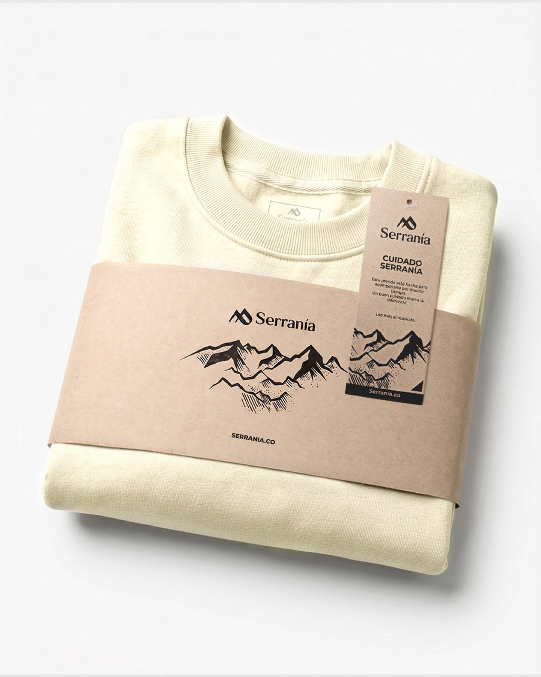 Buzo Unisex Marfil Colibrí Escudo