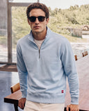 Buzo cuello alto hombre Azul Celeste