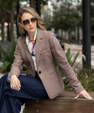 Blazer Paño Café Monte Carlo