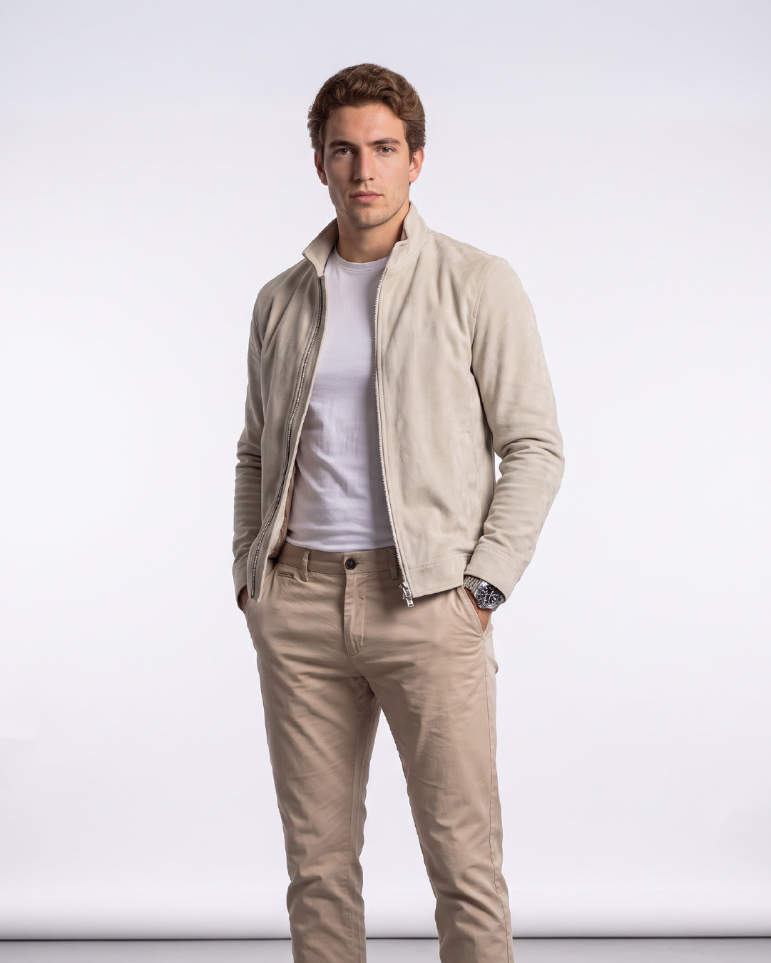 Chaqueta Cambridge Marfil Hombre