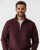 Buzo cuello alto hombre Vinotinto Burdeos