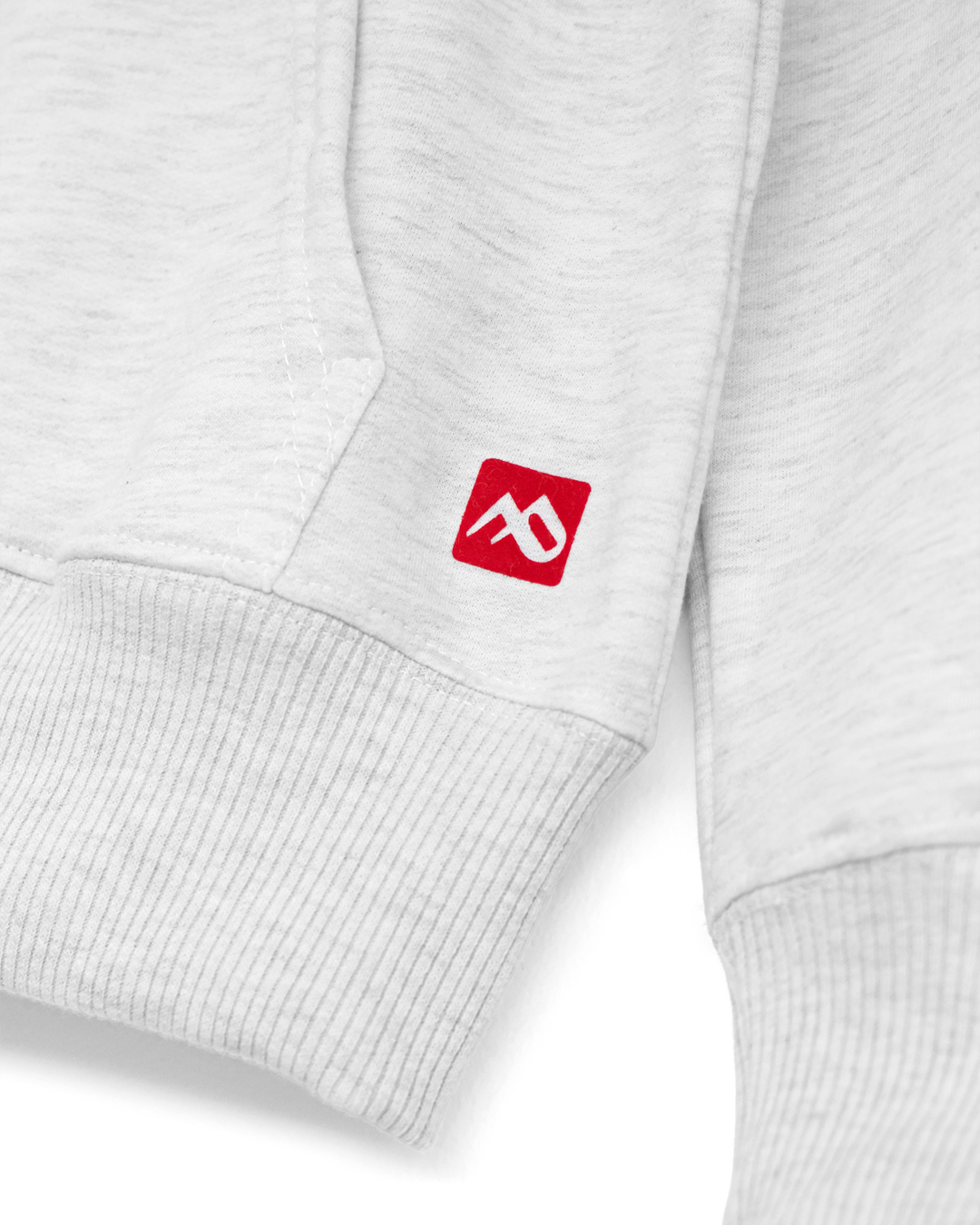 Buzo abierto con Capota Mujer Gris Nieve