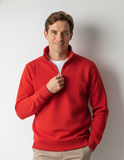 Buzo cuello alto hombre Rojo