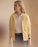 Buzo abierto con Capota Mujer Amarillo Sunshine