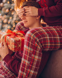 Pantalón de pijama Navideño Unisex Vinotinto